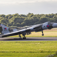 Buy canvas prints of The Vulcan rolls down the runway by Jason Wells