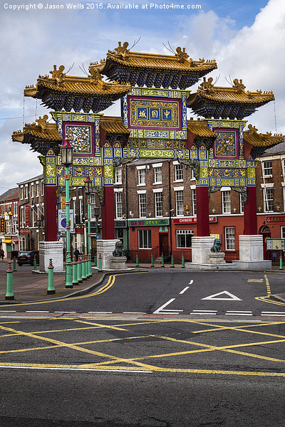 Arch at Liverpool's Chinatown Picture Board by Jason Wells