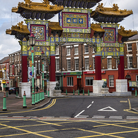 Buy canvas prints of Arch at Liverpool's Chinatown by Jason Wells