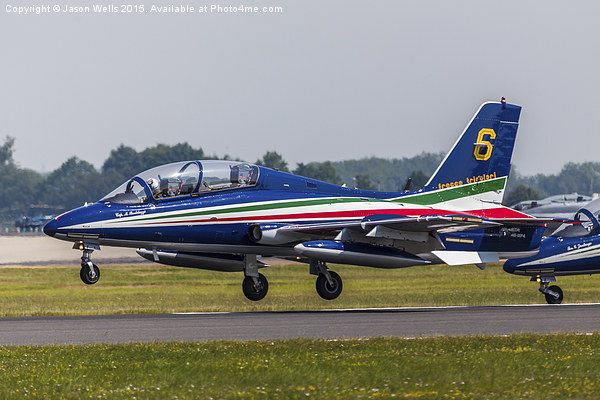 Frecce Tricolori number 6 taking off Picture Board by Jason Wells