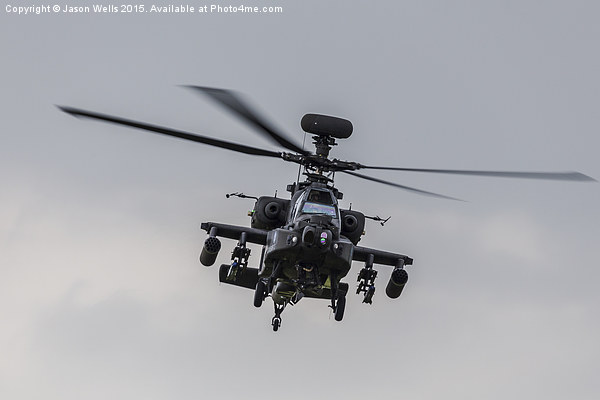 AH-64D Apache hovering in front of the crowd Picture Board by Jason Wells
