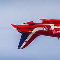 Buy canvas prints of Panorama of a solo Red Arrow by Jason Wells