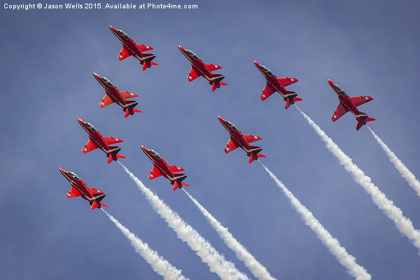 Reds climbing into the sky Picture Board by Jason Wells