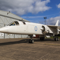 Buy canvas prints of TSR-2 outside at RAF Cosford by Jason Wells