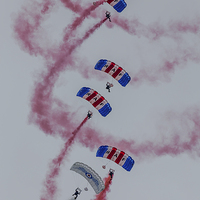 Buy canvas prints of The Falcons parachute team by Jason Wells