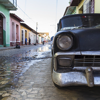 Buy canvas prints of Close-up of an old timer in Trinidad by Jason Wells