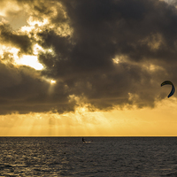 Buy canvas prints of Kite surfing in Cuba by Jason Wells