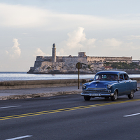 Buy canvas prints of Old timer & El Morro at dawn by Jason Wells