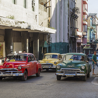 Buy canvas prints of Taxi route in Havana by Jason Wells