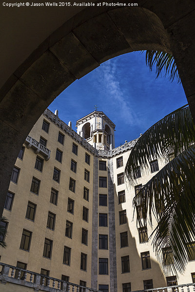Hotel Nacional de Cuba through the arches Picture Board by Jason Wells