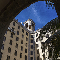 Buy canvas prints of Hotel Nacional de Cuba through the arches by Jason Wells