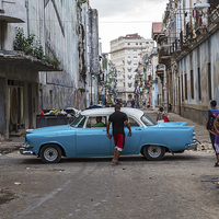 Buy canvas prints of Calle Consulado in Havana by Jason Wells