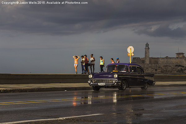 Rainbow of the Malecon Picture Board by Jason Wells
