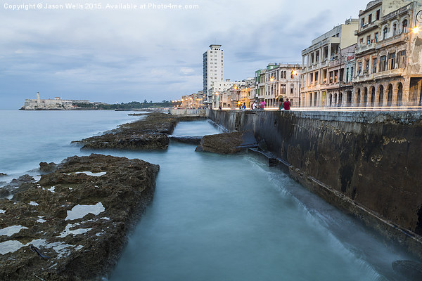 Motion blur of the Malecon Picture Board by Jason Wells