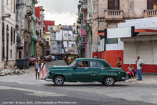 Streets of Havana Picture Board by Jason Wells