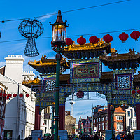 Buy canvas prints of Lights & lanterns at Chinatown by Jason Wells