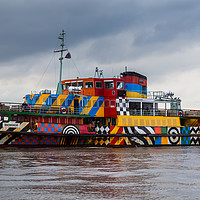 Buy canvas prints of Dazzle ferry by Jason Wells