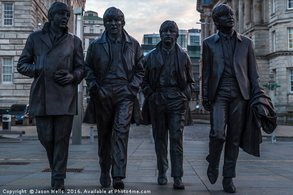 Fab Four statue Picture Board by Jason Wells