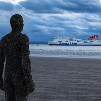 Buy canvas prints of Watching the ferry coming in by Jason Wells