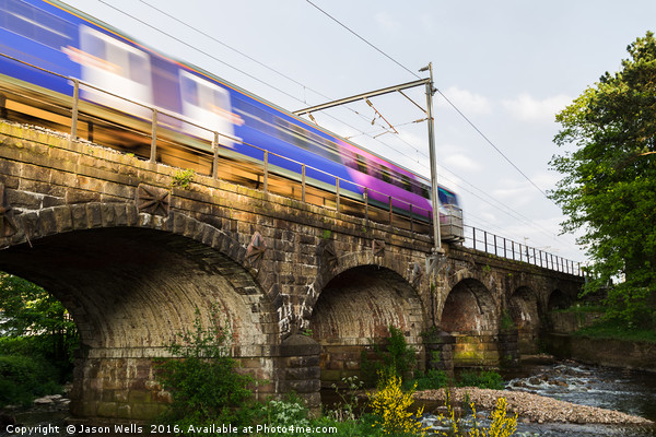 Transpennine Express train over the arches Picture Board by Jason Wells