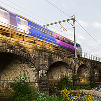 Buy canvas prints of Transpennine Express train over the arches by Jason Wells