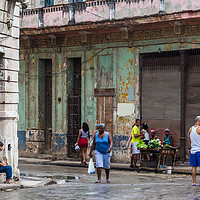 Buy canvas prints of Trading on the road side in Centro Havana by Jason Wells