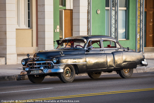 Vintage car on the Malecon Picture Board by Jason Wells