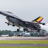 Buy canvas prints of Belgian Air Component F-16AM Fighting Falcon after by Jason Wells