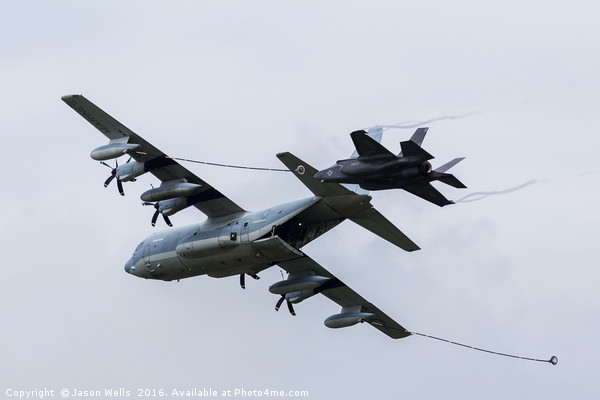 C-130 & F-35 stealth aerial refueling demo Picture Board by Jason Wells