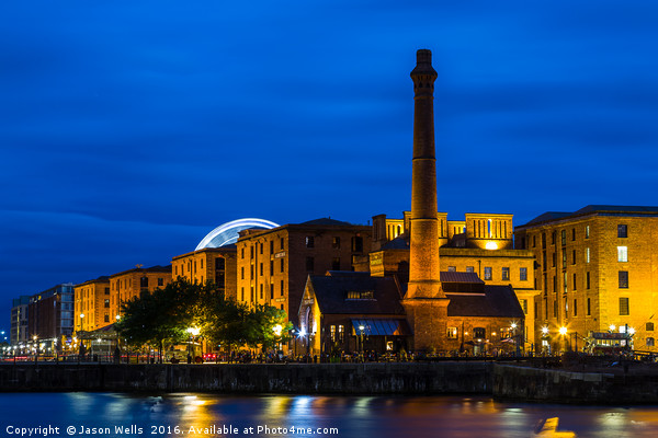 The Albert Dock during the blue hour Picture Board by Jason Wells