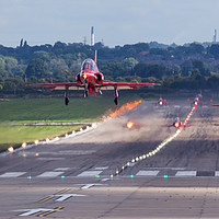 Buy canvas prints of Red Arrows launching by Jason Wells