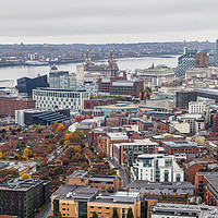 Buy canvas prints of Liverpool skyline by Jason Wells