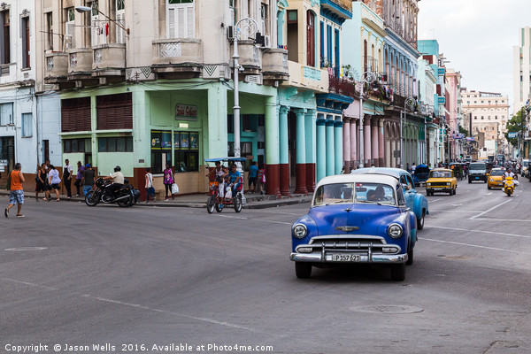 Busy streets of Centro Havana Picture Board by Jason Wells