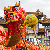 Buy canvas prints of Dragon Dance in Chinatown by Jason Wells