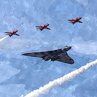 Buy canvas prints of The Spirit of Great Britain above Blackpool beach. by Jason Wells