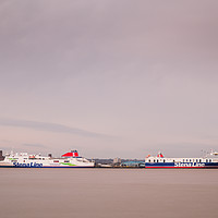 Buy canvas prints of Stenaline boats back to back by Jason Wells