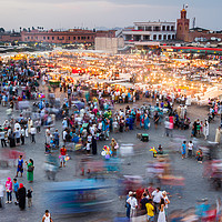Buy canvas prints of Melee in Marrakech by Jason Wells