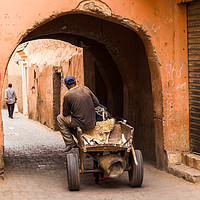 Buy canvas prints of Man on his cart by Jason Wells