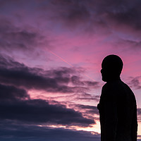 Buy canvas prints of Silhouette of an Iron Man by Jason Wells