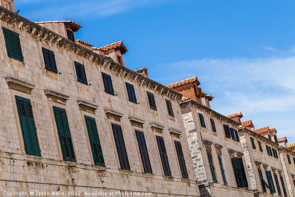 Uniform colours of Dubrovnik's old town Picture Board by Jason Wells