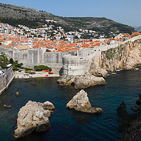 Buy canvas prints of Varying colours of the Dubrovnik skyline by Jason Wells