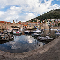 Buy canvas prints of Dubrovnik harbour panorama by Jason Wells