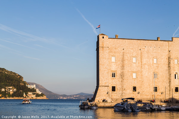 St John’s Fortress lit up by golden sunlight Picture Board by Jason Wells