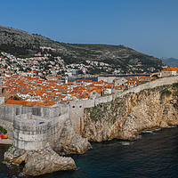 Buy canvas prints of Dubrovnik city walls panorama by Jason Wells
