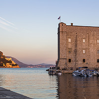 Buy canvas prints of St Johns Fortress at dusk by Jason Wells