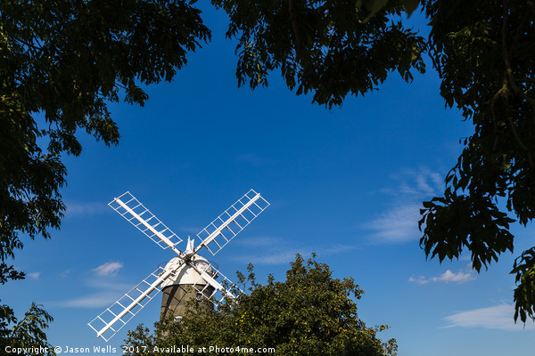 Framing Great Bircham windmill Picture Board by Jason Wells