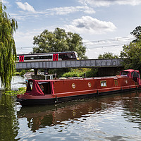 Buy canvas prints of Boat turning on the River Great Ouse by Jason Wells