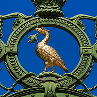 Buy canvas prints of Golden Liverbird on the Liverpool Sailors' home ga by Jason Wells