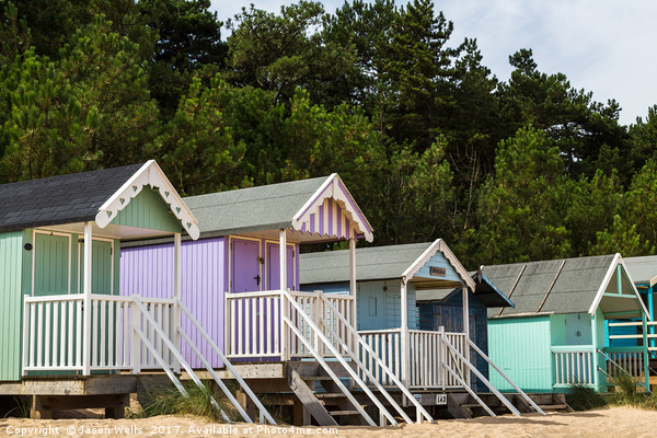 Colourful beach huts Picture Board by Jason Wells