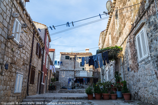 Pretty courtyard in Dubrovnik's old town Picture Board by Jason Wells